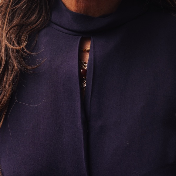 Babaton (Aritzia) Purple Silk Dress - Picture 5 of 7